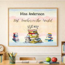 Livros Pastel Melhor Professor Tributo Sala de Aul