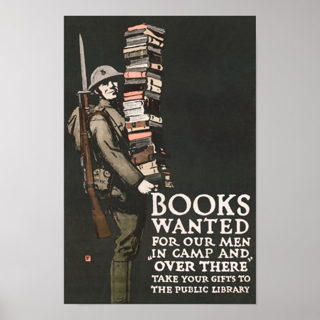 Poster Livros Procurados Para Nossos Homens No Campo - Un (Frente)