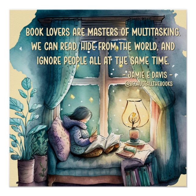 Pôster Livros são Mestrados de multitarefa (Frente)