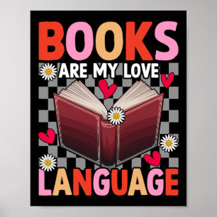 Poster Livros São Minha Linguagem do Amor Amante da Leitu