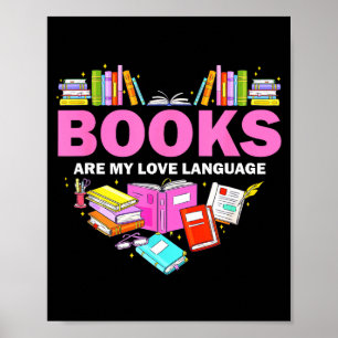 Poster Livros São Minha Linguagem do Amor Amante da Leitu