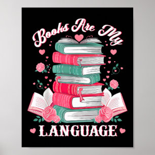 Poster Livros São Minha Linguagem do Amor Amante da Leitu