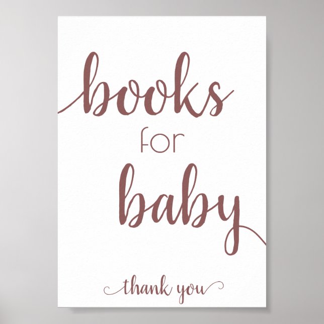 Poster Livros simples para bebês | Sinal de Chá do Desert (Frente)