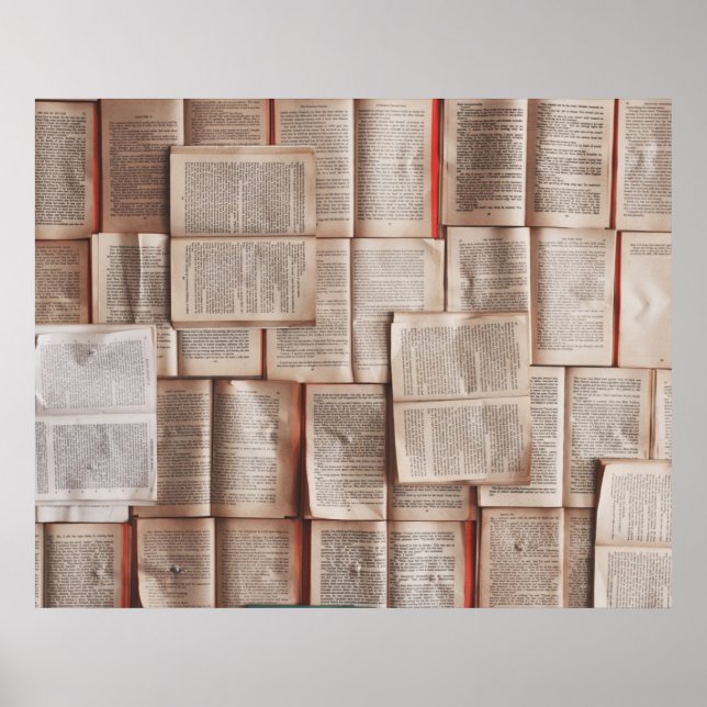 Poster Livros Vintage (Frente)