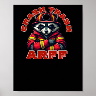 Poster Lixo de Acidente. Bombeiros de Resgate de Aeronave