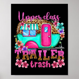 Poster Lixo de Trailer Upper Cl Acampando Fazendo Memória