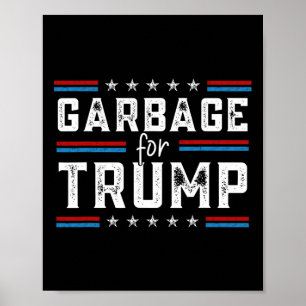 Poster Lixo Para Trump 2024 Não Estamos Votando Lixo Tru
