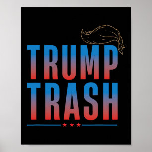 Poster Lixo Trump 2025 Grunge Lixo Para Trump Camiseta En