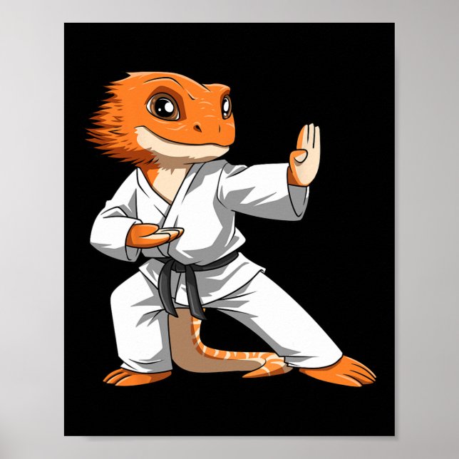 Poster Lizard Karate Arbordou Dragões (Frente)