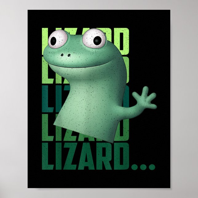 Poster Lizard Lizard Lizard Engraçado Meme T-shirt_2.png (Frente)