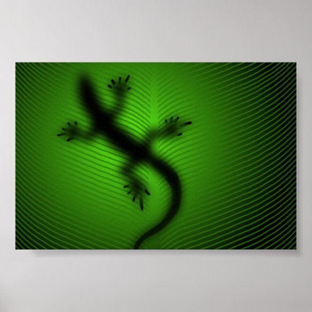 Pôster Lizard Silhouette (Frente)