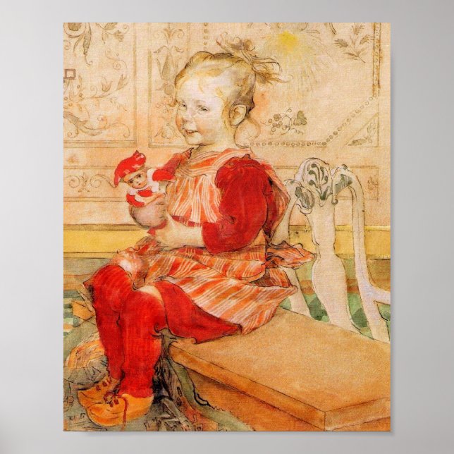 Poster Lizbeth segurando uma boneca (Frente)