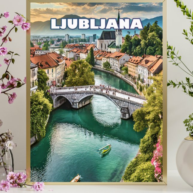 Poster Ljubljana, joyau slovène (Criador carregado)
