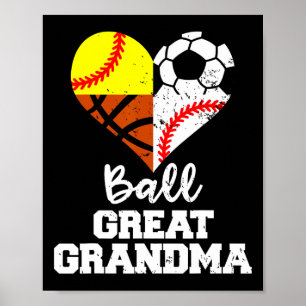 Poster Ll Bisavó Futebol Vender Softll Esboço 