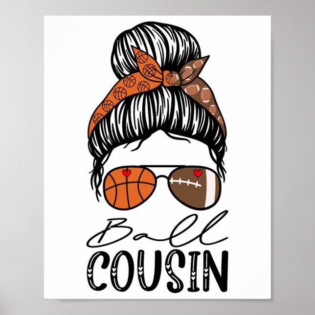 Poster Ll Cousin Funny Sketll Pegll Cousin Messy Bun (Frente)