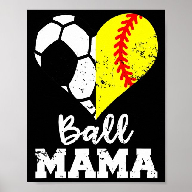 Poster Ll Mamãe Futebol Engraçado Softll Mamãe  (Frente)