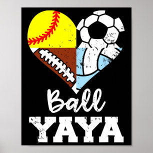 Poster Ll Yaya Futebol Péll Softll Voleill Jogador Yaya 