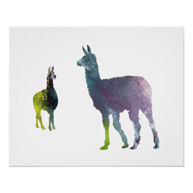 Pôster Llama art (Frente)