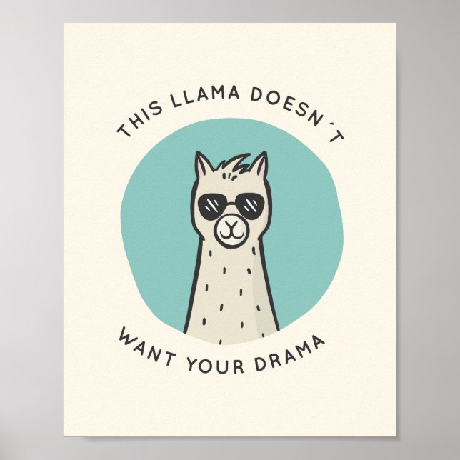 Poster Llama Drama (Frente)