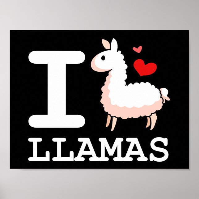 Pôster Llama Llamas (Frente)