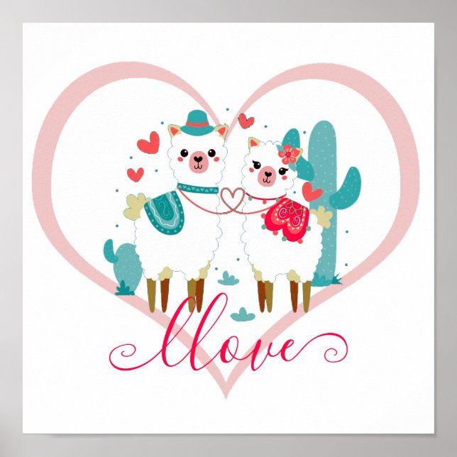 Poster Llama Llove (Frente)