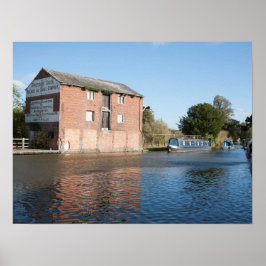 Poster Llangollen Canal Ellesmere Inglaterra