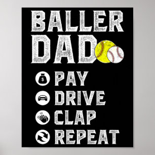 Poster Ller Papai Pagar Dirigir Bater Palmas Repetir Vend