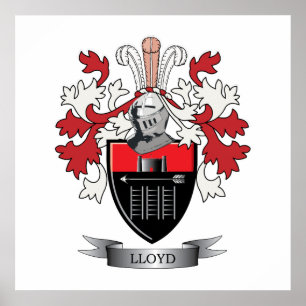 Pôster Lloyd Family Crest Casaco de Armas
