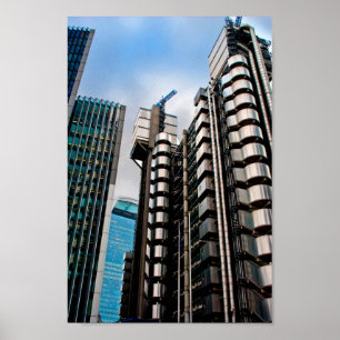 Poster Lloyds Building London Reino Unido