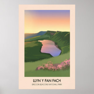 Poster Llyn y Fan Fach Parque Nacional dos Brecon Beacons