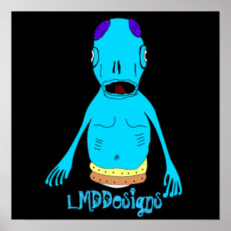 Poster LMDDs sinaliza a alienígena