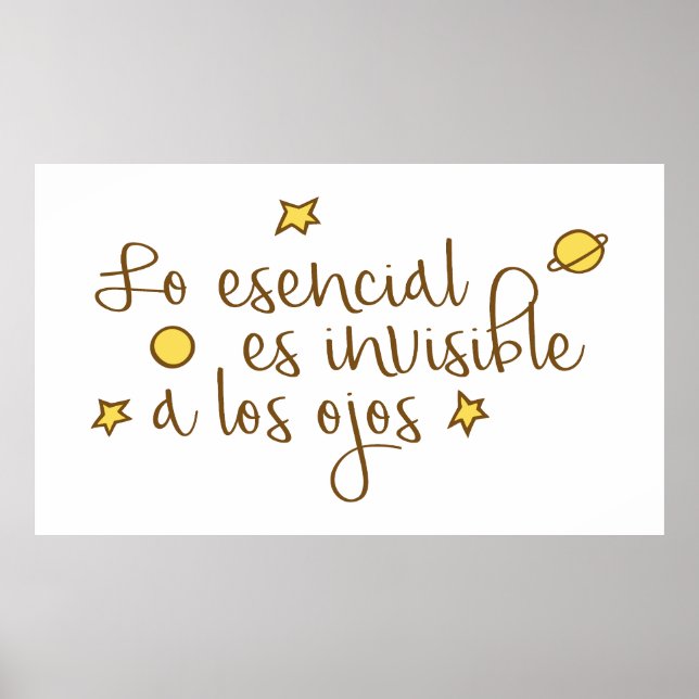 Poster Lo esencial es invisible a los ojos (Frente)