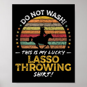 Poster Lo Funny Cowboy Cowgirl Rodeo Cita Gráfico
