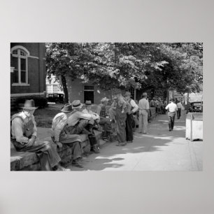 Pôster Loafers Wall, Batesville, Arkansas, 1930
