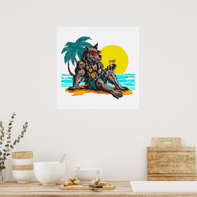 Poster lobisomem de férias (Cozinha)
