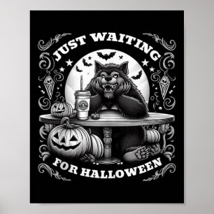 Poster Lobisomem Esperando O Halloween Scary N