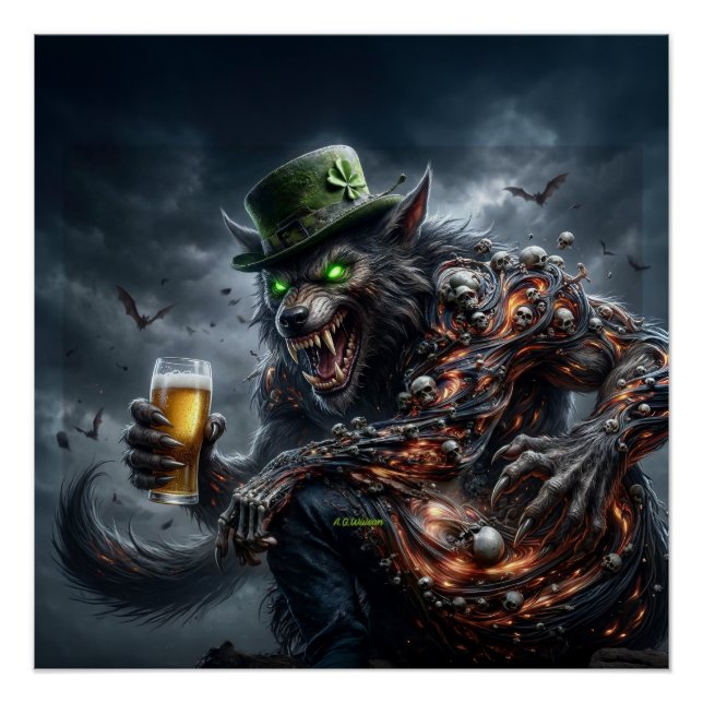 Pôster Lobisomem Irlandês de 3 Braços (Frente)