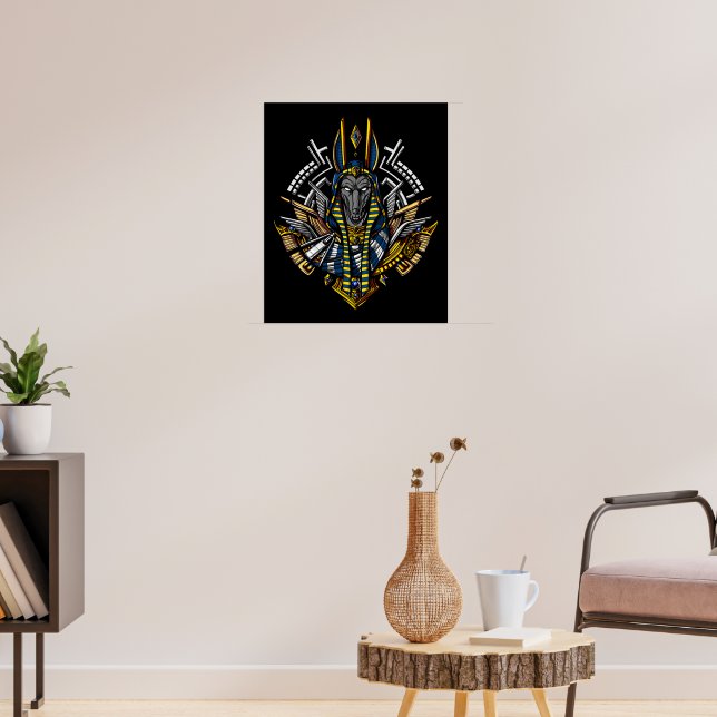 Poster Lobo Antigo Anubis, Ancião de Deus Egípcio Faraó | Zazzle