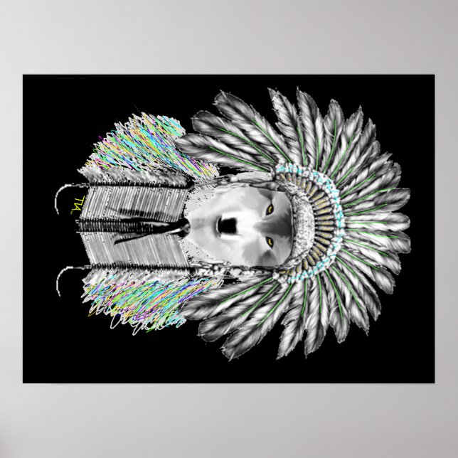 Pôster Lobo-chefe indiano (Frente)