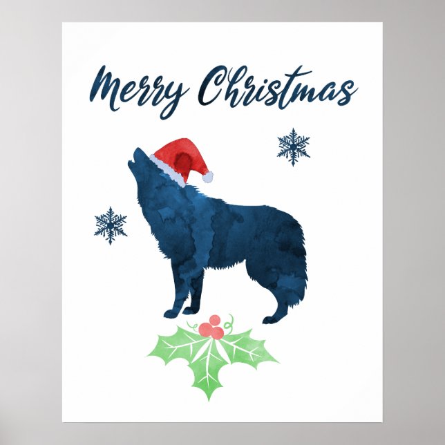 Poster Lobo de Natal (Frente)