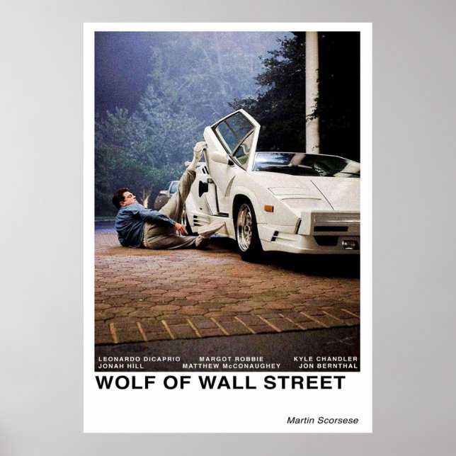 Poster Lobo de Wall Street (Frente)