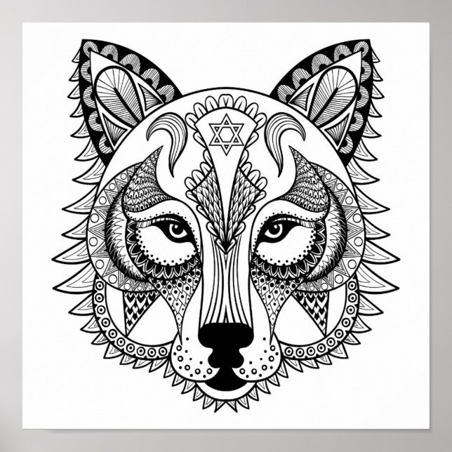 Pôster Lobo inspirado (Frente)