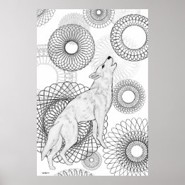 Poster Lobo Inteligente