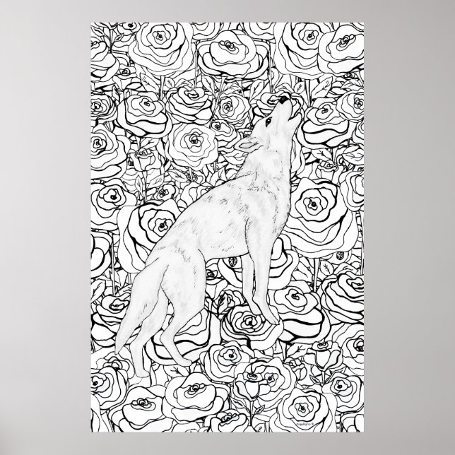 Poster Lobo Inteligente (Frente)