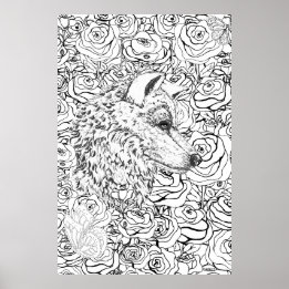 Poster Lobo Inteligente