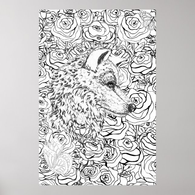 Poster Lobo Inteligente (Frente)