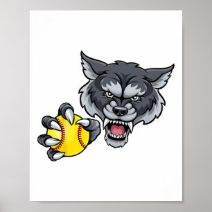 Poster Lobo Lobisomem Softll Ll Animal Mascote