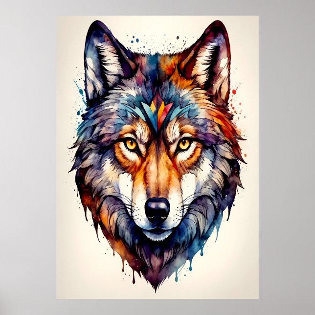 Poster Lobo majestoso (Frente)