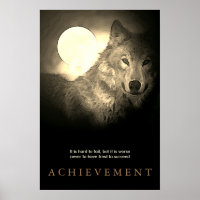 Lobo Motivacional Especial e Lua Fullmoon Vintage