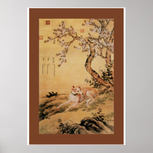 Poster Lobo Shanxing (睒 星 狼)~Greyhound Giuseppe Castiglio